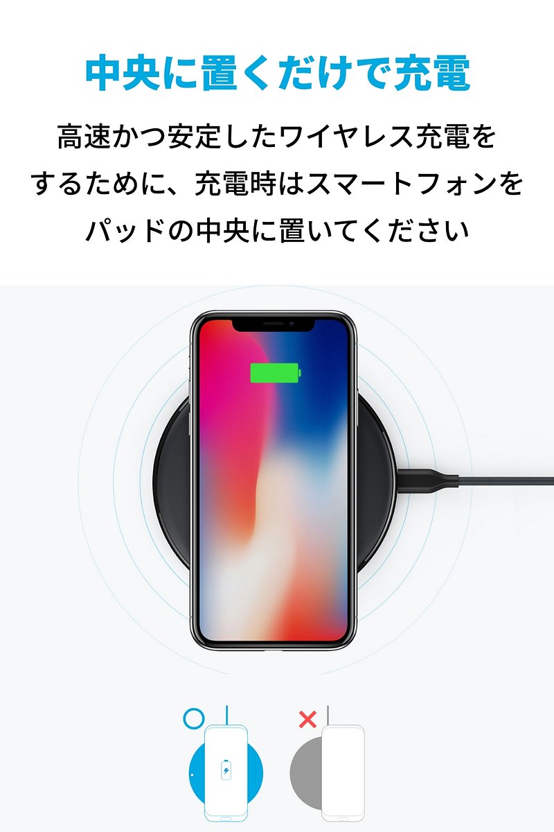ワイヤレス充電器／Anker PowerWave 10 Pad | アンカー・ジャパン