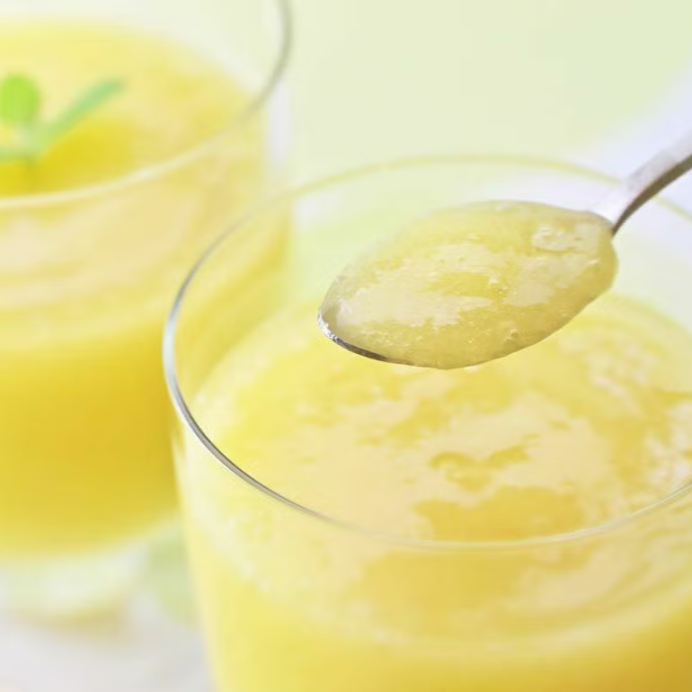 生搾り完熟マスクメロンピューレとバニラアイスのセット | 一果相伝