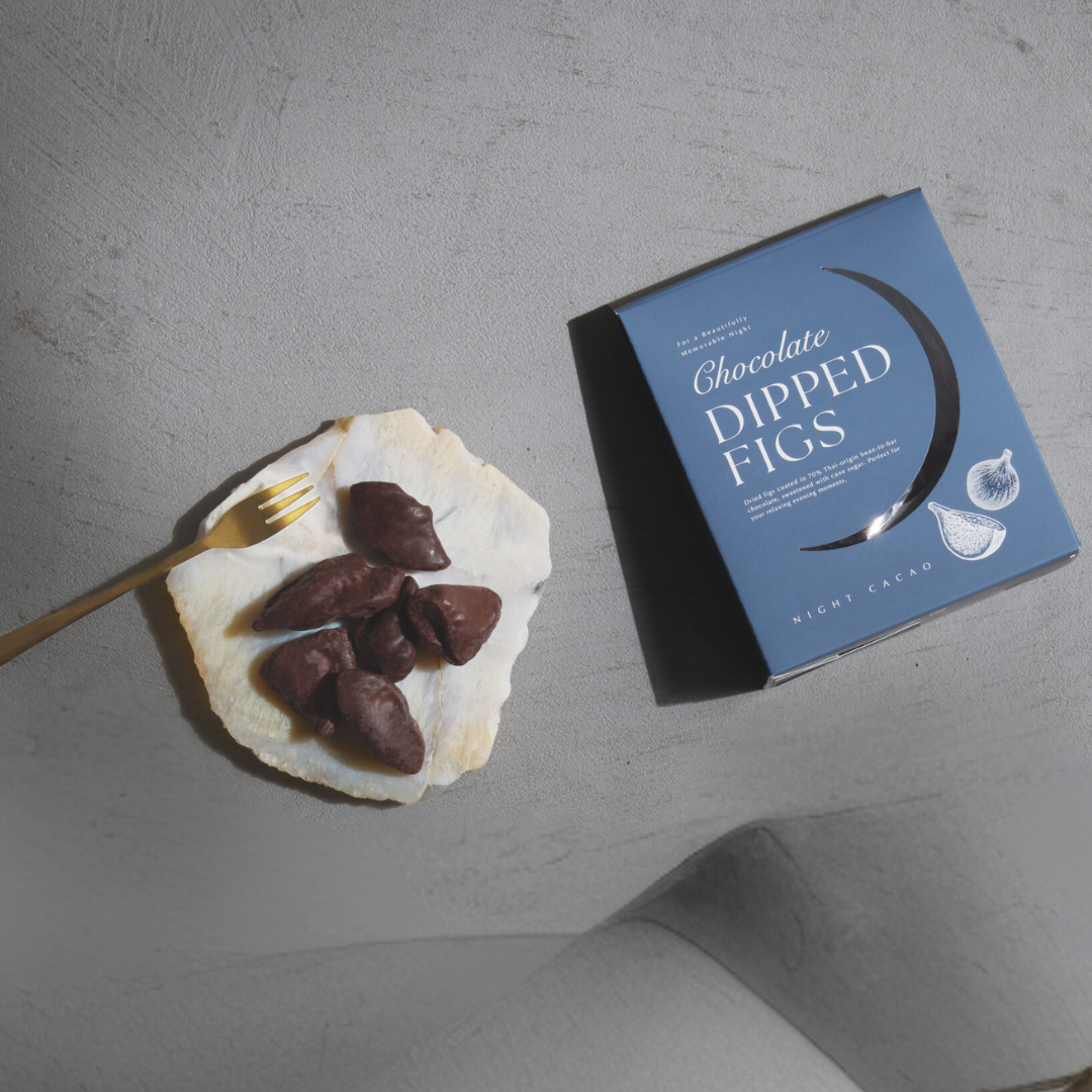 いちじくのダークチョコレートがけ＆ハーブティーのセット | Night Cacao by KOKODii