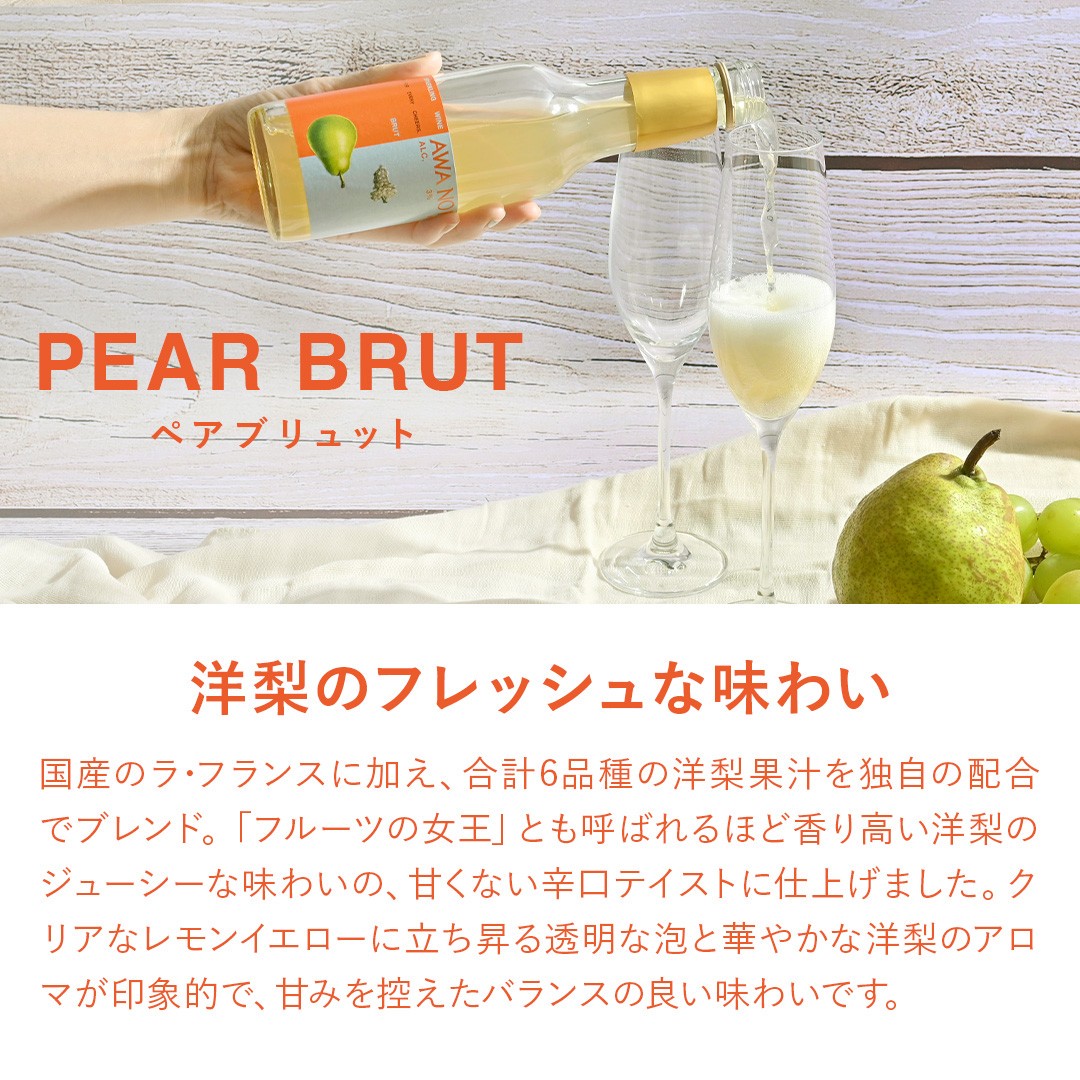 洋梨ワインとフラワージンのスパークリング飲み比べ | koyoi