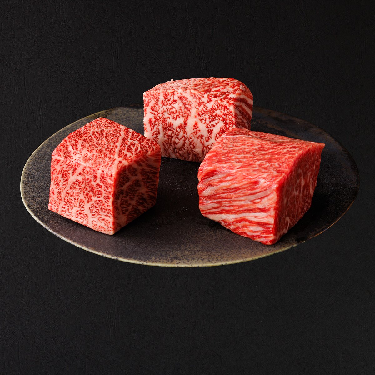 門崎熟成肉 塊焼き・塊肉 霜降り3個セット | 門崎熟成肉 格之進