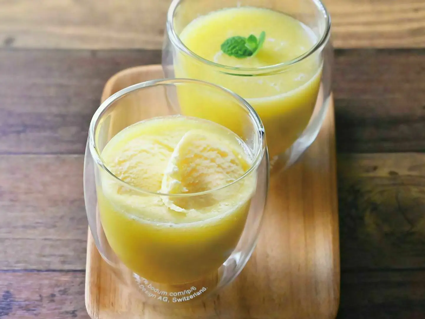 生搾り完熟マスクメロンピューレとバニラアイスのセット | 一果相伝