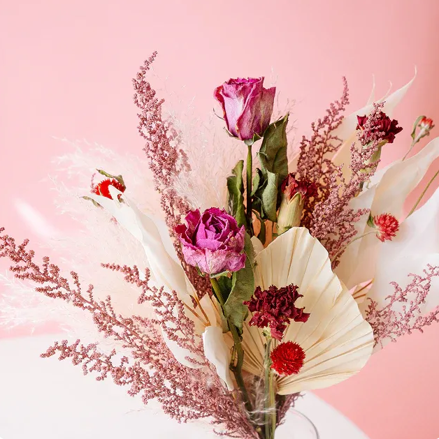 【母の日】花瓶に飾れる ドライフラワーの花束 | AND PLANTS
